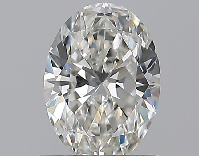 0.8 Carat Oval Natural Diamond with  Cut Diamond in 14KT  view 1
