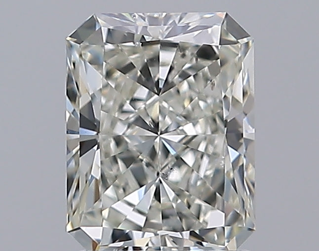 1.5 Carat Radiant Natural Diamond with  Cut Diamond in 14KT  view 1

