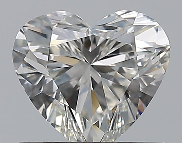 0.7 Carat Heart Natural Diamond with  Cut Diamond in 14KT  view 1
