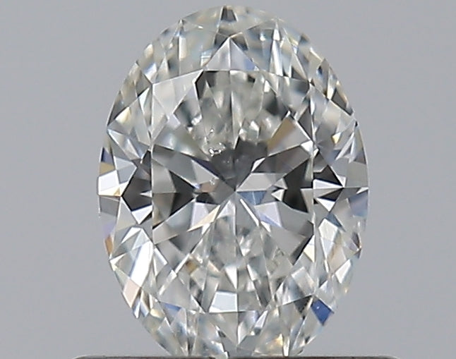 0.5 Carat Oval Natural Diamond with  Cut Diamond in 14KT  view 1
