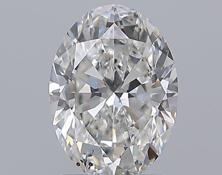1.5 Carat Oval Natural Diamond with  Cut Diamond in 14KT  view 1
