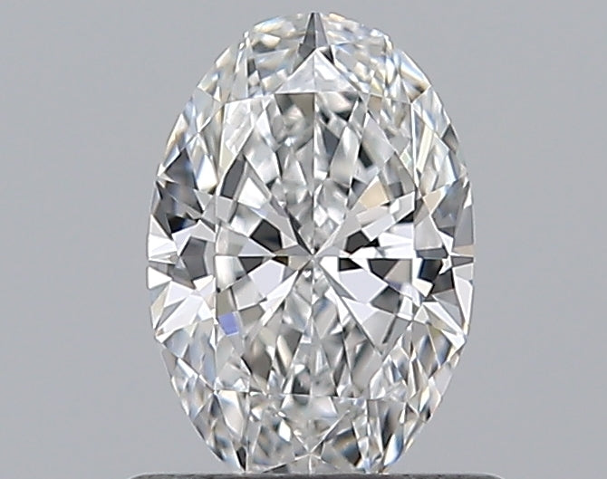 0.65 Carat Oval Natural Diamond with  Cut Diamond in 14KT  view 1

