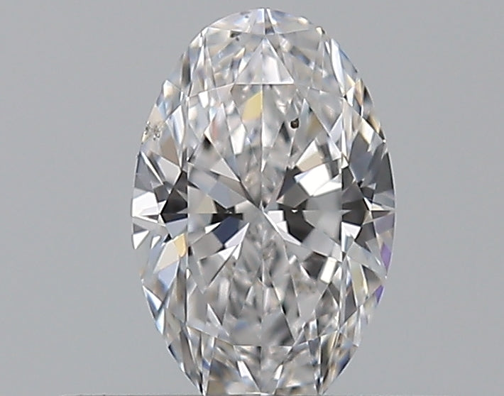 0.3 Carat Oval Natural Diamond with  Cut Diamond in 14KT  view 1
