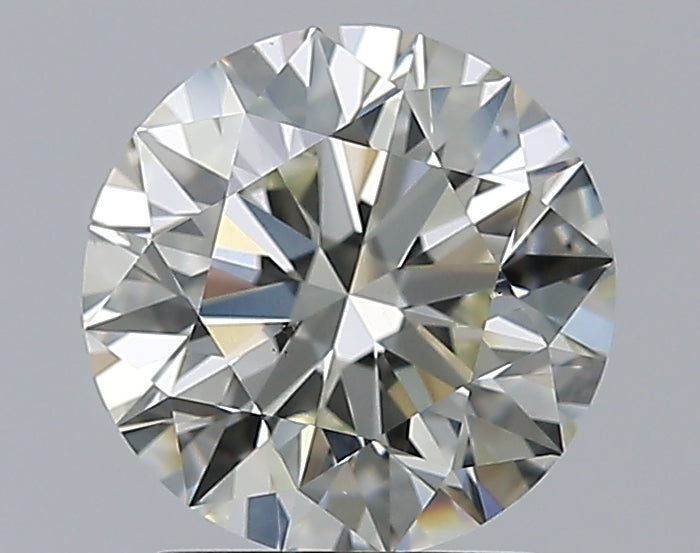 2.01 Carat Round Natural Diamond with  Cut Diamond in 14KT  view 1
