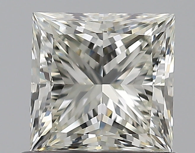 0.8 Carat Princess Natural Diamond with  Cut Diamond in 14KT  view 1
