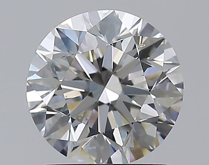 1.5 Carat Round Natural Diamond with  Cut Diamond in 14KT  view 1
