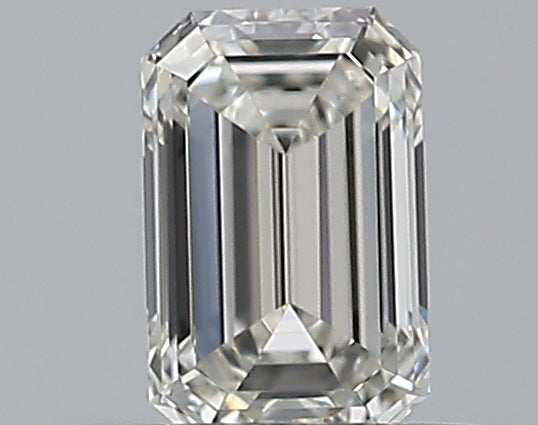 0.3 Carat Emerald Natural Diamond with  Cut Diamond in 14KT  view 1
