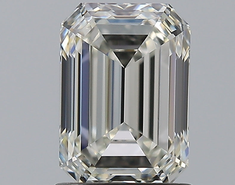 1.51 Carat Emerald Natural Diamond with  Cut Diamond in 14KT  view 1
