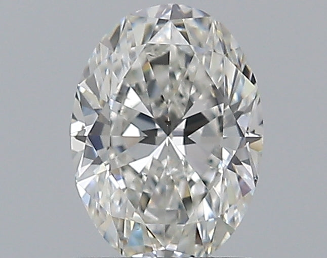 1.01 Carat Oval Natural Diamond with  Cut Diamond in 14KT  view 1
