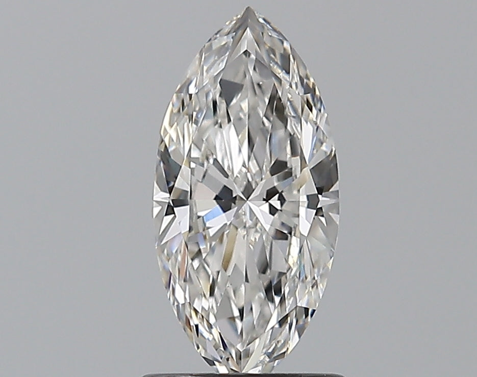 1.01 Carat Marquise Natural Diamond with  Cut Diamond in 14KT  view 1
