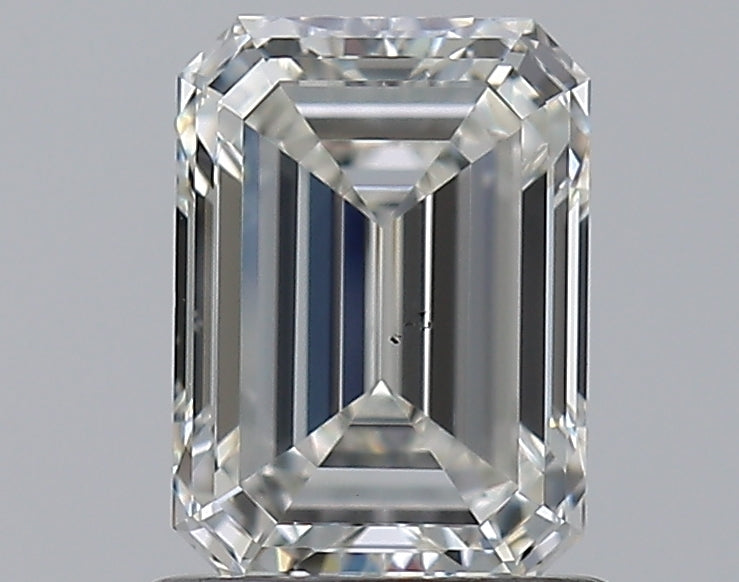 1.02 Carat Emerald Natural Diamond with  Cut Diamond in 14KT  view 1
