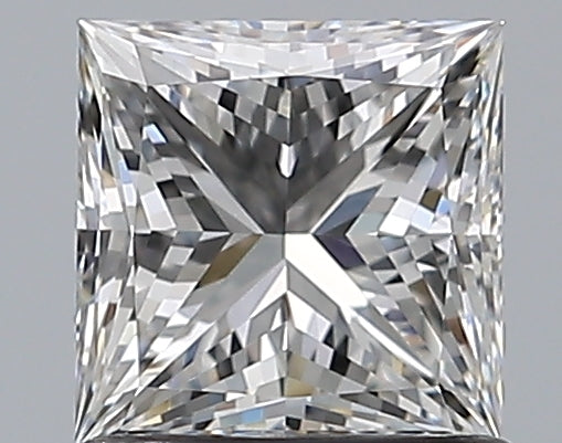 1.01 Carat Princess Natural Diamond with  Cut Diamond in 14KT  view 1
