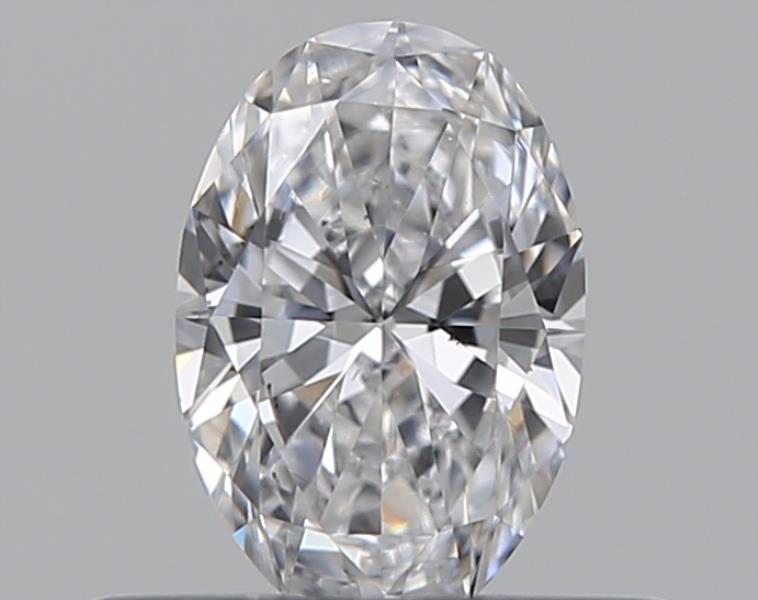 0.3 Carat Oval Natural Diamond with  Cut Diamond in 14KT  view 1
