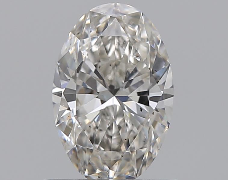 0.61 Carat Oval Natural Diamond with  Cut Diamond in 14KT  view 1

