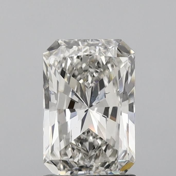 1.5 Carat Radiant Lab Diamond with  Cut Diamond in 14KT  view 1
