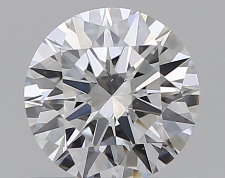0.5 Carat Round Natural Diamond with  Cut Diamond in 14KT  view 1
