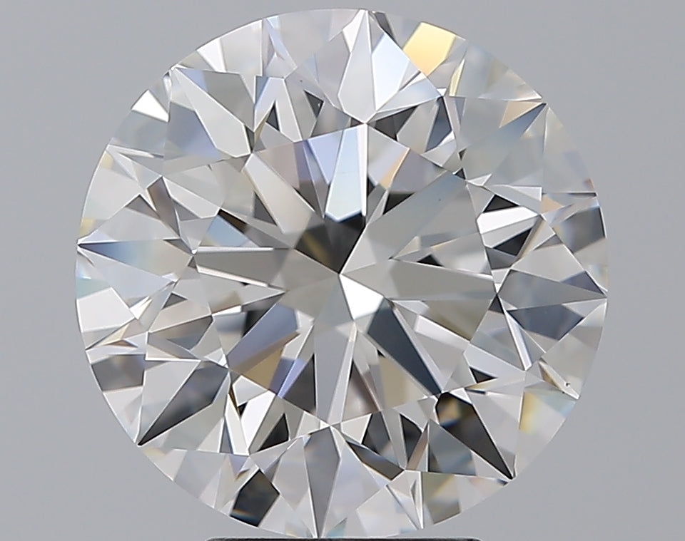 5.71 Carat Round Natural Diamond with  Cut Diamond in 14KT  view 1
