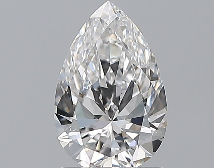1.01 Carat Pear Natural Diamond with  Cut Diamond in 14KT  view 1
