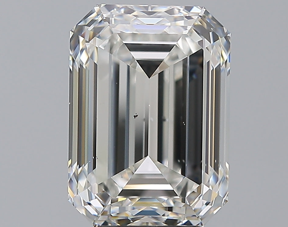 5.01 Carat Emerald Natural Diamond with  Cut Diamond in 14KT  view 1

