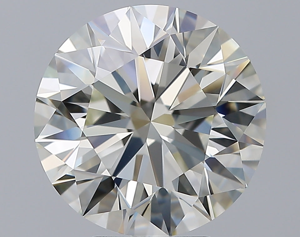 5.69 Carat Round Natural Diamond with  Cut Diamond in 14KT  view 1
