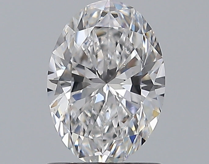 1.01 Carat Oval Natural Diamond with  Cut Diamond in 14KT  view 1
