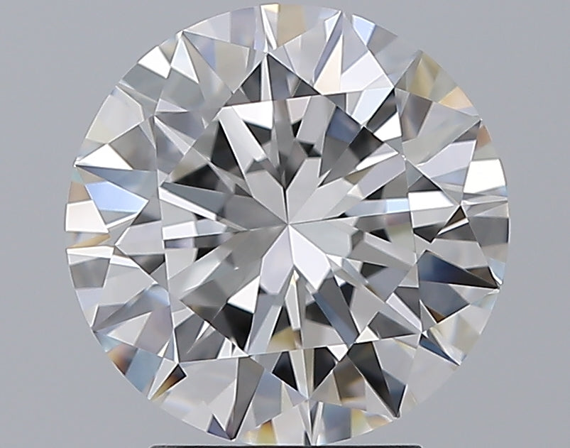 3.2 Carat Round Natural Diamond with  Cut Diamond in 14KT  view 1
