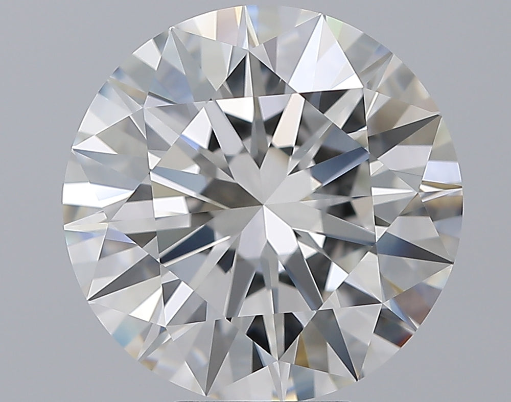 7.01 Carat Round Natural Diamond with  Cut Diamond in 14KT  view 1

