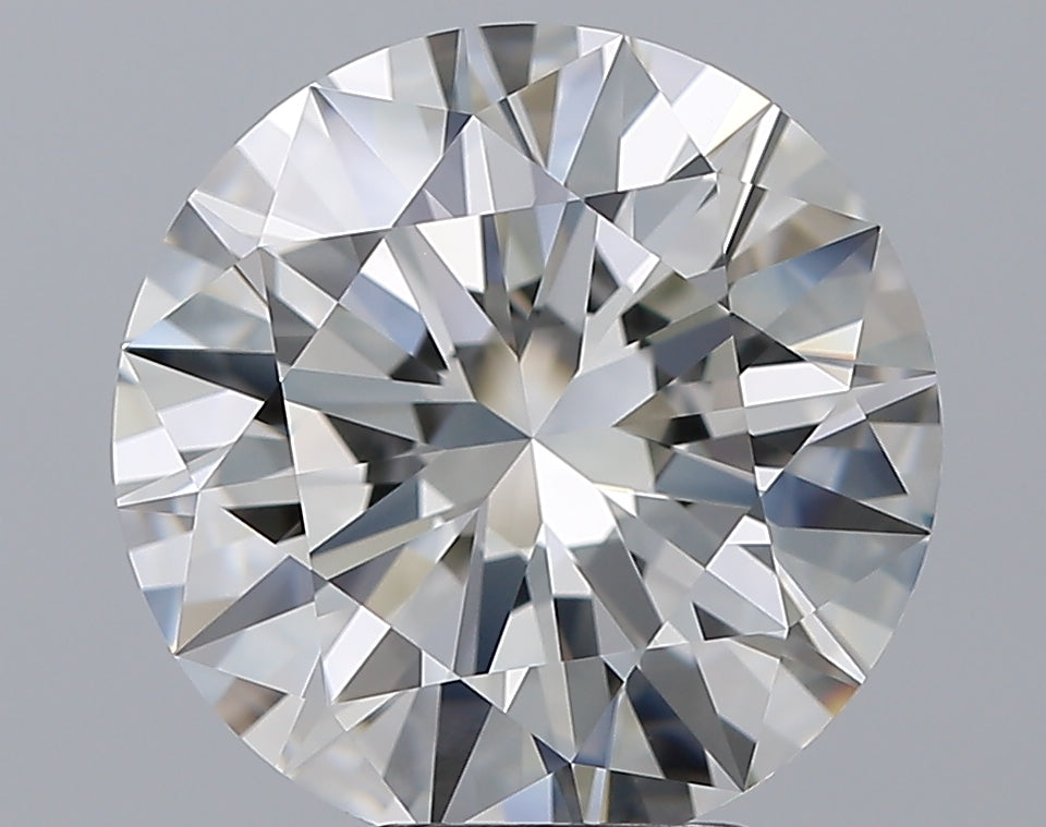 5.62 Carat Round Natural Diamond with  Cut Diamond in 14KT  view 1
