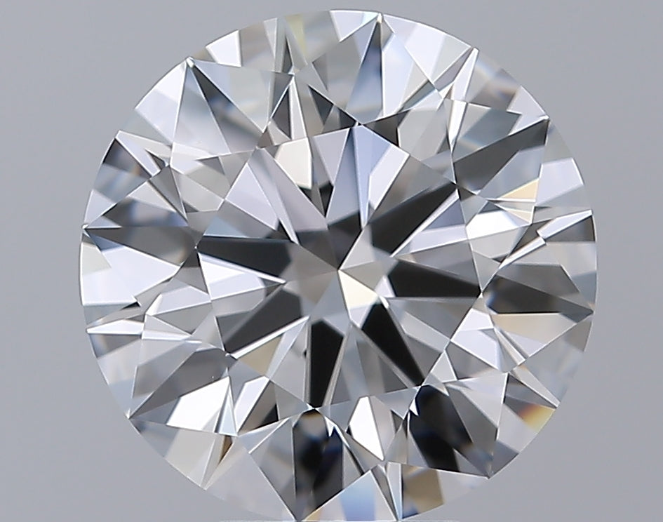 5.23 Carat Round Natural Diamond with  Cut Diamond in 14KT  view 1
