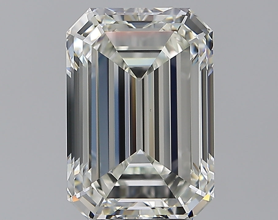 5.01 Carat Emerald Natural Diamond with  Cut Diamond in 14KT  view 1
