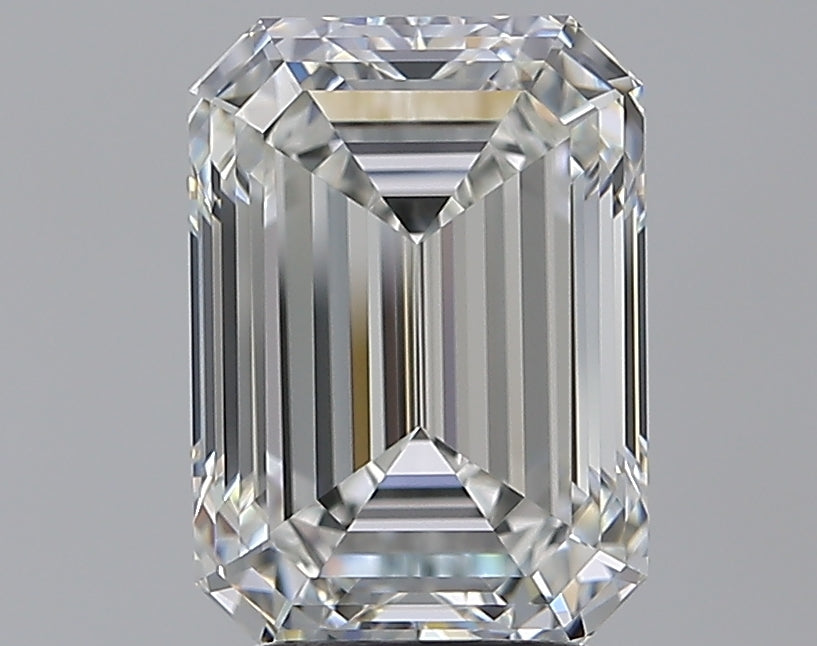 4.01 Carat Emerald Natural Diamond with  Cut Diamond in 14KT  view 1
