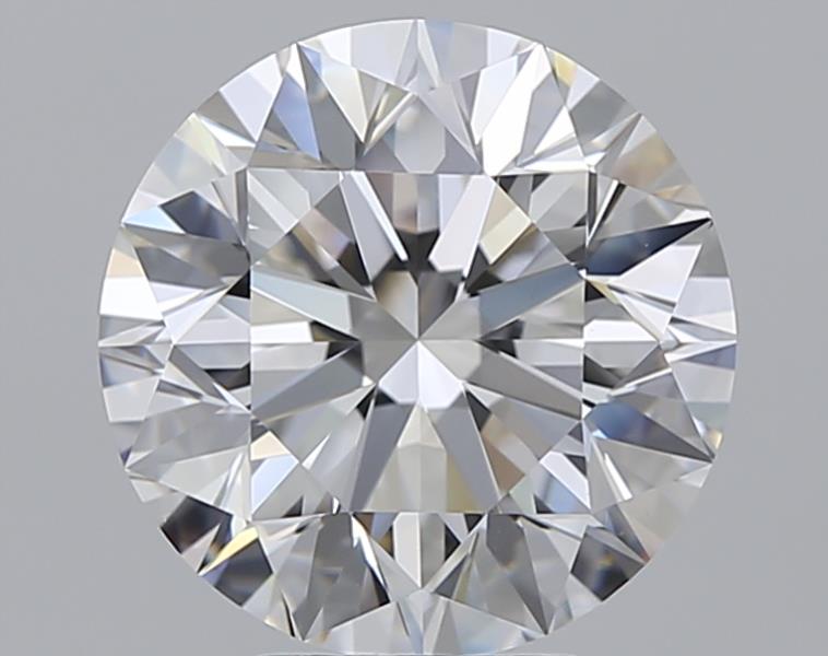 4.4 Carat Round Natural Diamond with  Cut Diamond in 14KT  view 1

