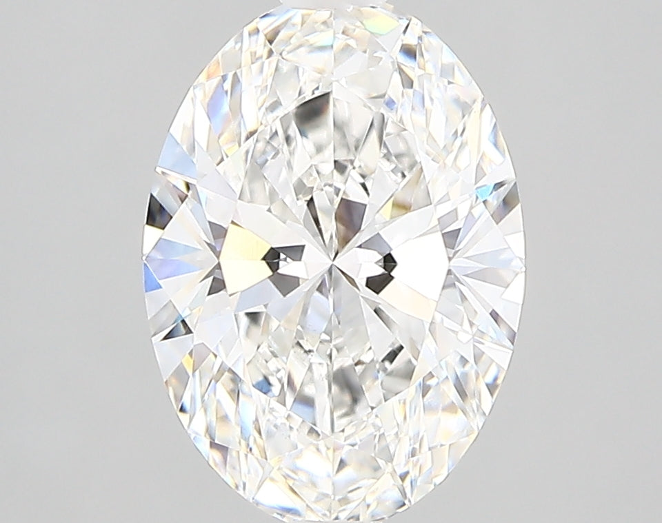 2.29 Carat Oval Lab Diamond with  Cut Diamond in 14KT  view 1
