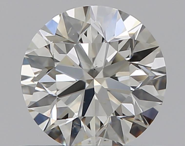 0.5 Carat Round Natural Diamond with  Cut Diamond in 14KT  view 1
