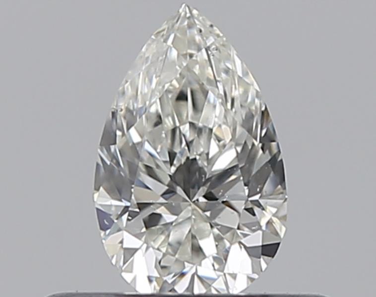 0.3 Carat Pear Natural Diamond with  Cut Diamond in 14KT  view 1
