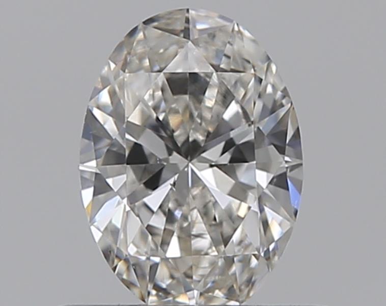 0.4 Carat Oval Natural Diamond with  Cut Diamond in 14KT  view 1
