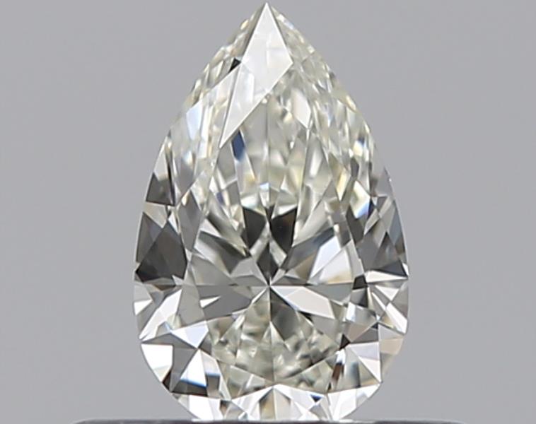 0.3 Carat Pear Natural Diamond with  Cut Diamond in 14KT  view 1

