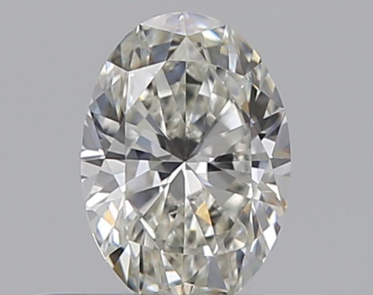0.3 Carat Oval Natural Diamond with  Cut Diamond in 14KT  view 1
