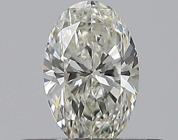 0.3 Carat Oval Natural Diamond with  Cut Diamond in 14KT  view 1
