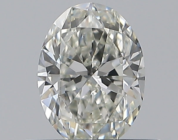 0.41 Carat Oval Natural Diamond with  Cut Diamond in 14KT  view 1
