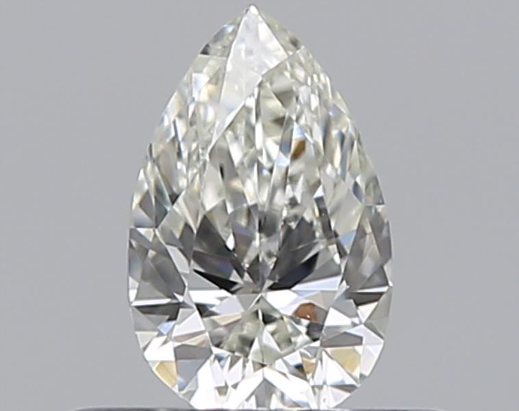 0.3 Carat Pear Natural Diamond with  Cut Diamond in 14KT  view 1

