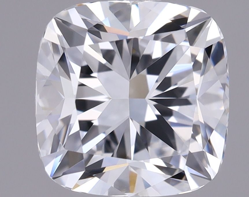 2.04 Carat Cushion Lab Diamond with  Cut Diamond in 14KT  view 1
