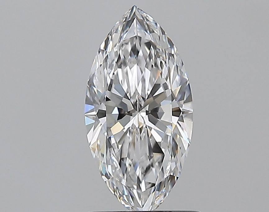 1.01 Carat Marquise Natural Diamond with  Cut Diamond in 14KT  view 1
