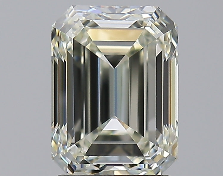 2.5 Carat Emerald Natural Diamond with  Cut Diamond in 14KT  view 1
