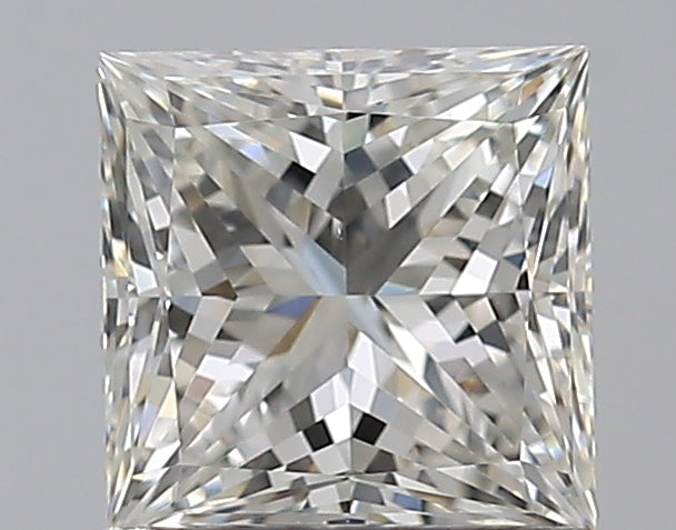 0.9 Carat Princess Natural Diamond with  Cut Diamond in 14KT  view 1
