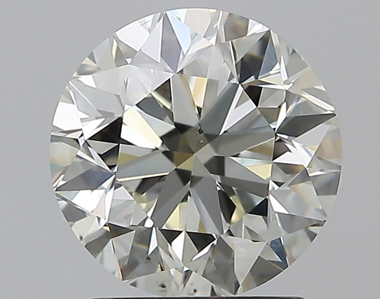 2.0 Carat Round Natural Diamond with  Cut Diamond in 14KT  view 1
