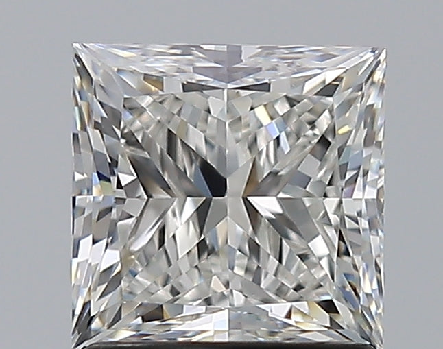 1.5 Carat Princess Natural Diamond with  Cut Diamond in 14KT  view 1
