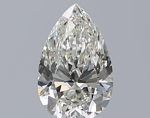 1.01 Carat Pear Natural Diamond with  Cut Diamond in 14KT  view 1
