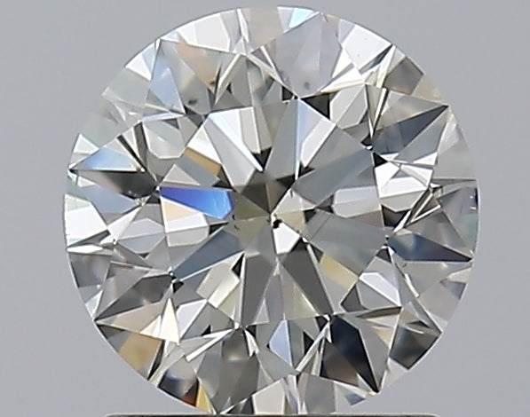 1.36 Carat Round Natural Diamond with  Cut Diamond in 14KT  view 1
