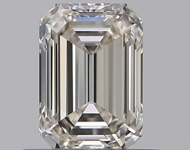 0.67 Carat Emerald Natural Diamond with  Cut Diamond in 14KT  view 1

